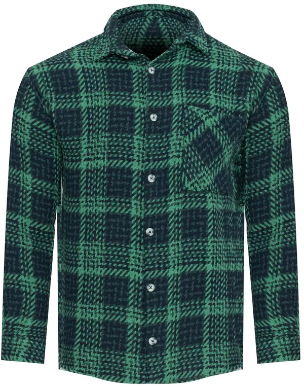 PLUS POSH Бомбер яке в зелено и синьо каре