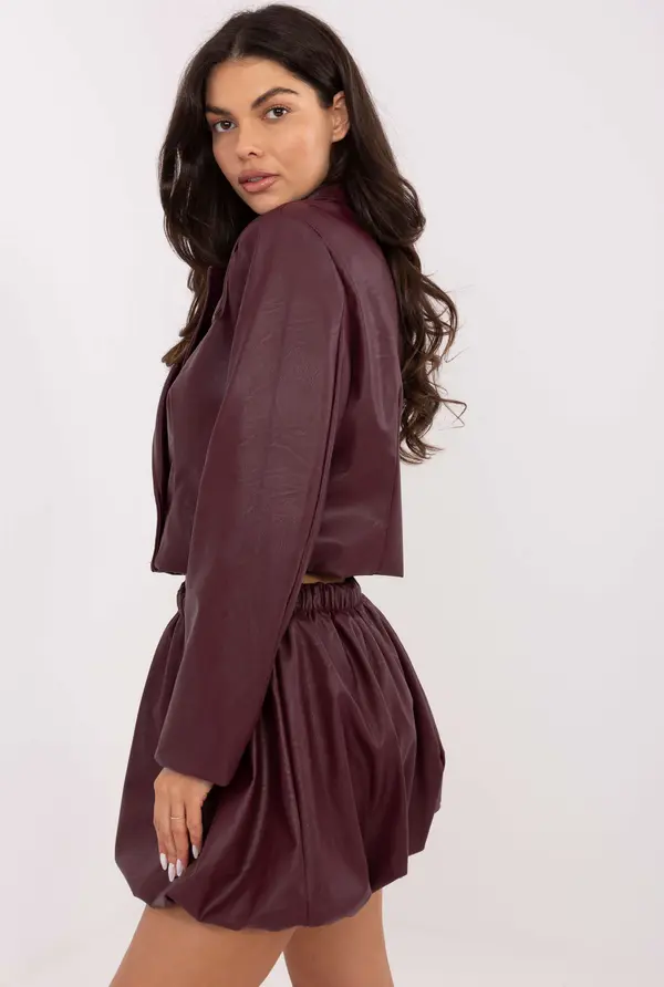 Italy Moda Бордо асиметрична пола