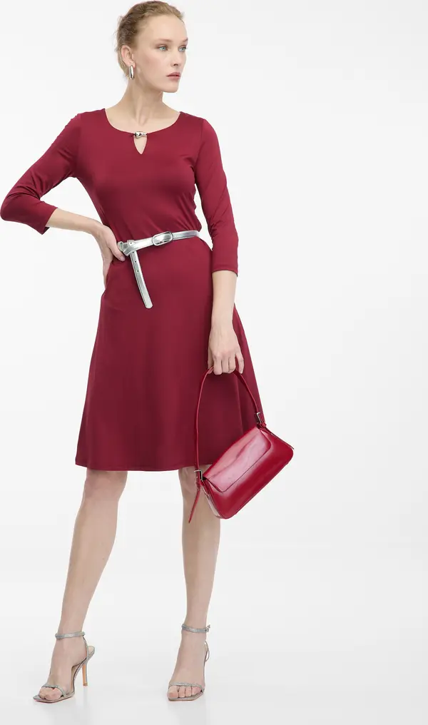 Orsay Бордо миди рокля ORSAY