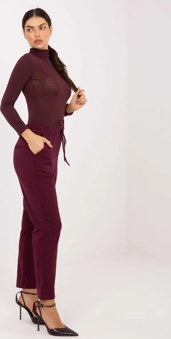 Factory Price Бордо панталон с висока талия