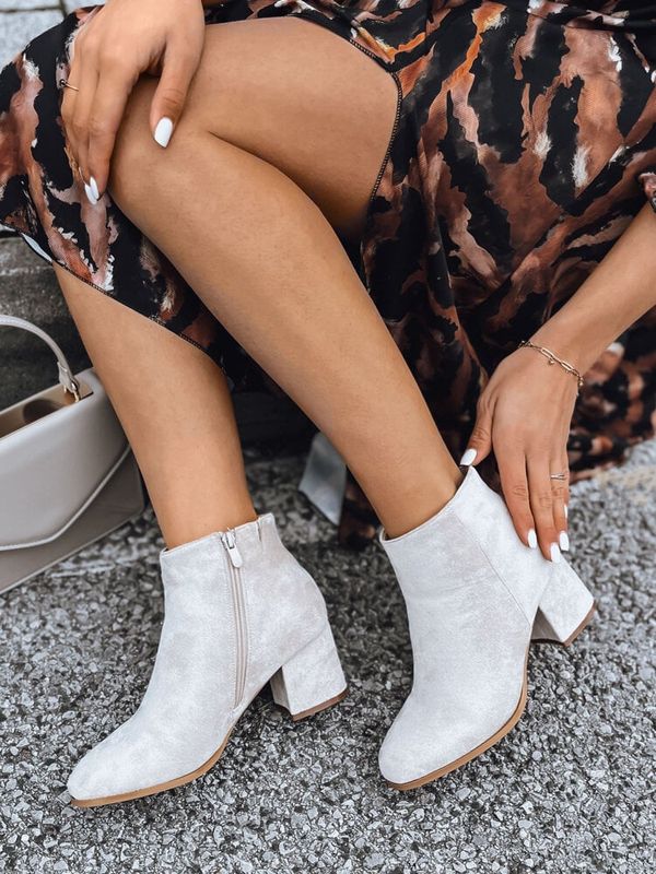 DStreet Botki damskie LORNE beżowe Dstreet