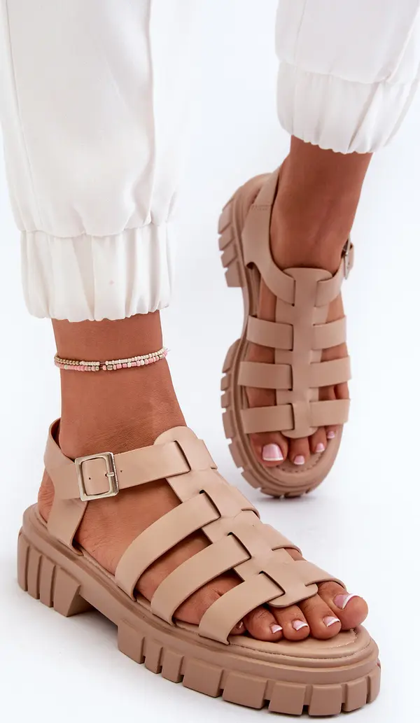 Boto Boto Бежови дамски римски сандали Rosarose