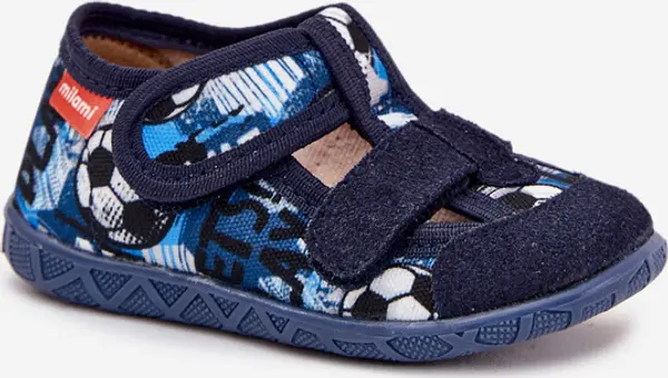 Milami Boto Чехли Милани Детски На Лепенки С Топки В Тъмносиньо Ретхиана