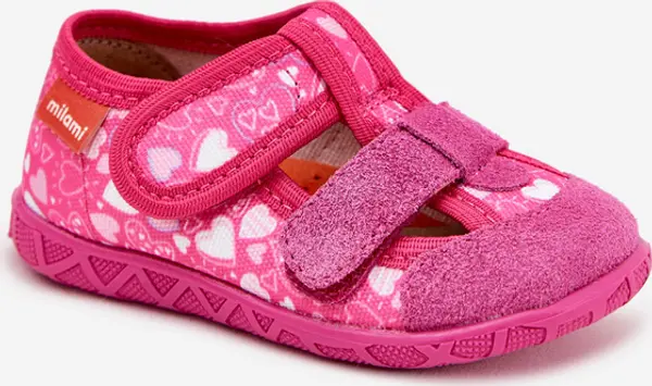 Milami Boto Чехли Милани Детски На Лепки В Сърца Розови Reathiana