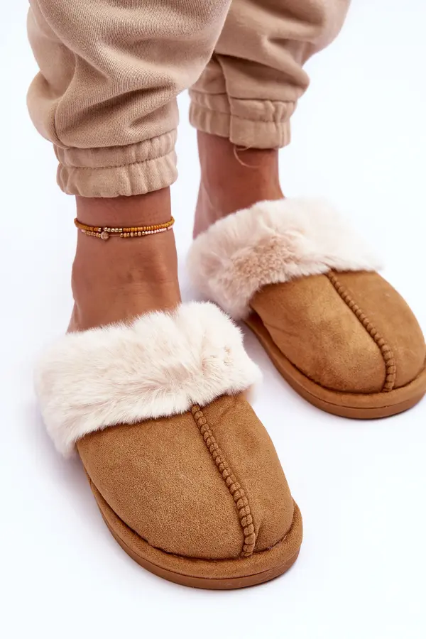 Boto Boto Дамски чехли с кожа Camel Pinky