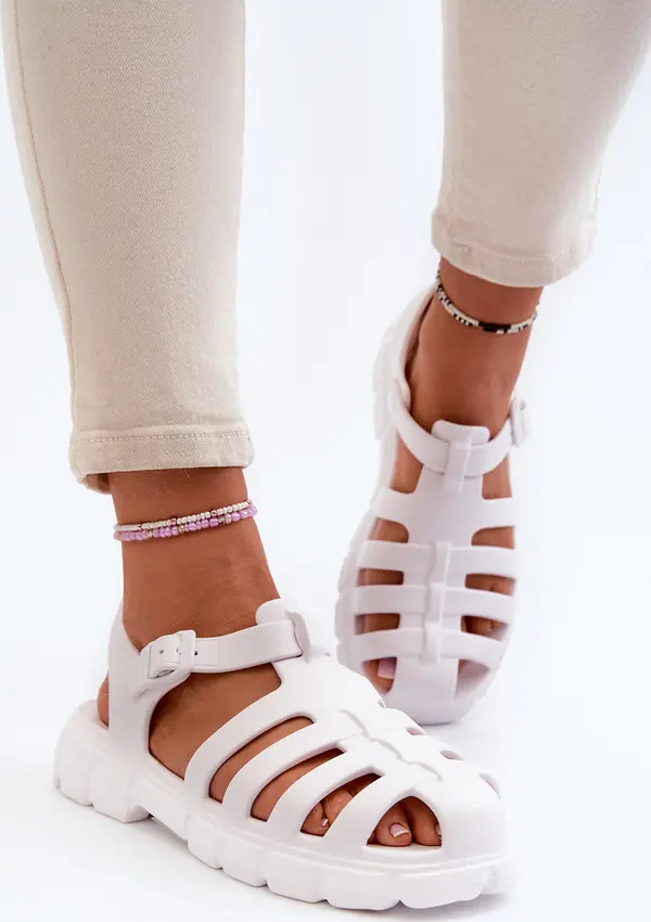 Boto Boto Дамски дунапренени сандали Roman White Gasaria