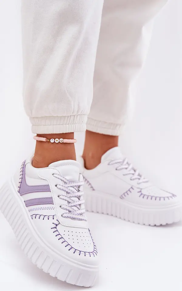 Boto Boto Дамски Кецове На Платформа Лилави Ofenale