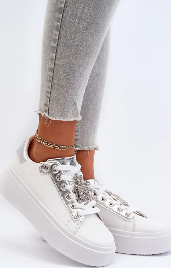 Boto Boto Дамски маратонки с декорация бяла Celedria