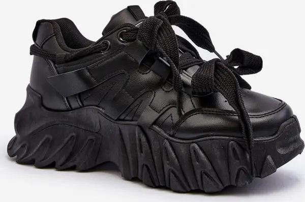 Boto Boto Дамски маратонки с масивна подметка черни Ellerai