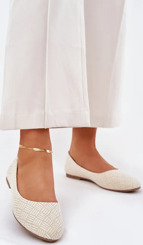 Boto Boto Дамски Плоски Балерини С Блясък Златни Tatorelis