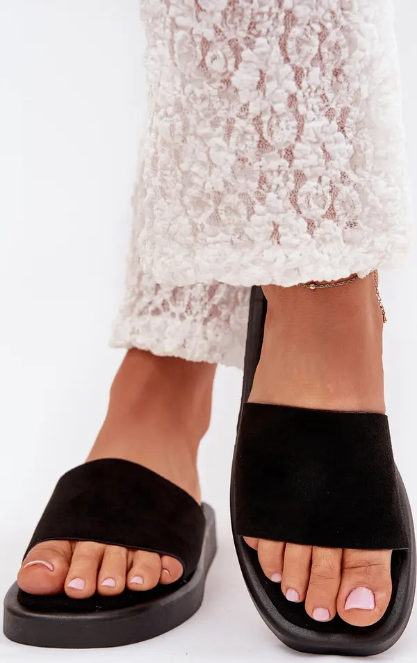 Boto Boto Дамски Сандали На Платформа От Еко Замш Черни Jorina