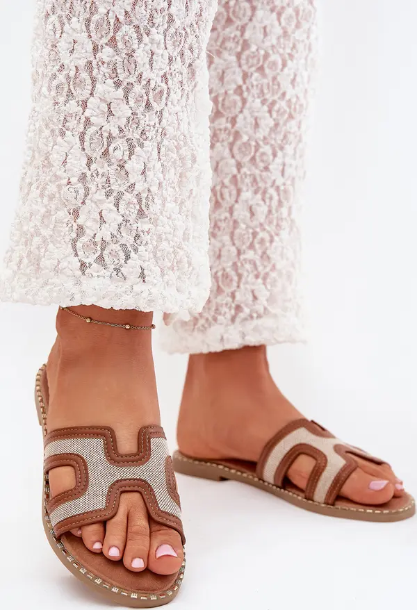 Boto Boto Дамски Сандали На Плосък Ток Кафяви Vereya