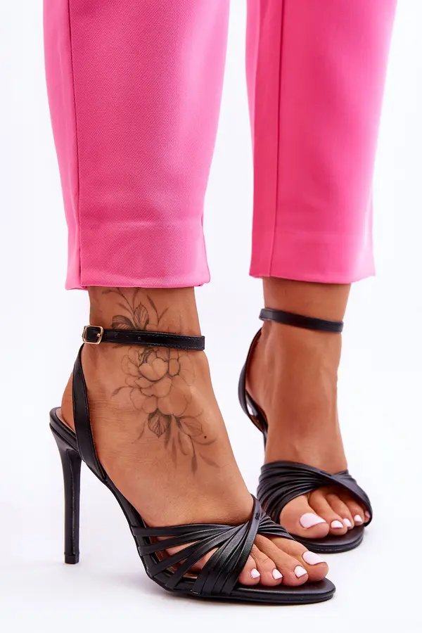 Boto Boto Дамски сандали на висок ток Черни My Darling