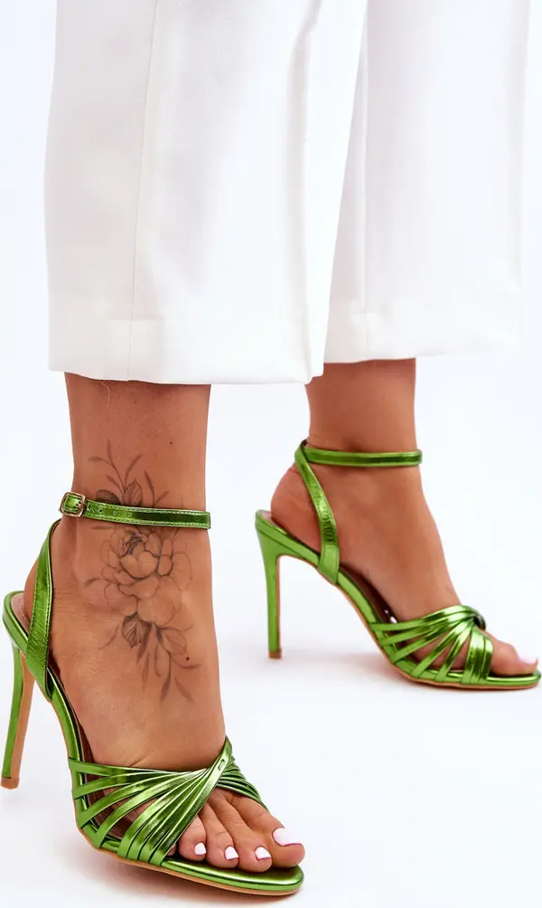 Boto Boto Дамски сандали на висок ток Green My Darling