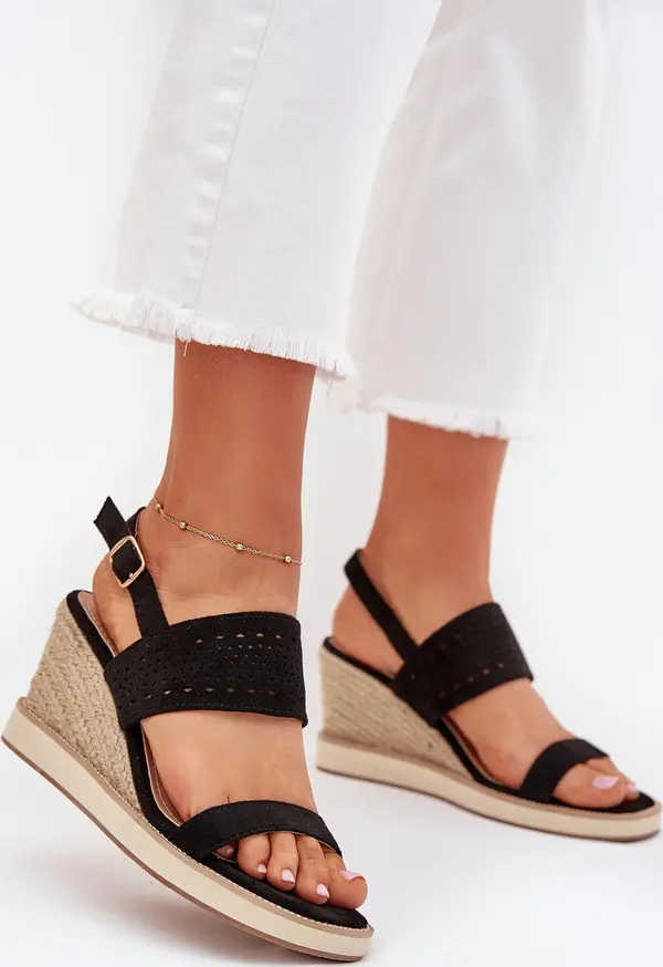 Boto Boto Дамски Сандали С Дупки На Ток Черни Золира