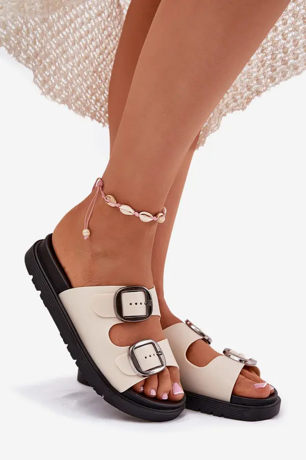 Boto Boto Дамски Сандали С Ключалки На Платформа Бежови Elamas