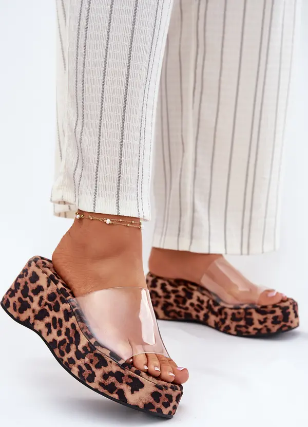 Boto Boto Дамски сандали с прозрачен ремък на платформа пантера Meltiana