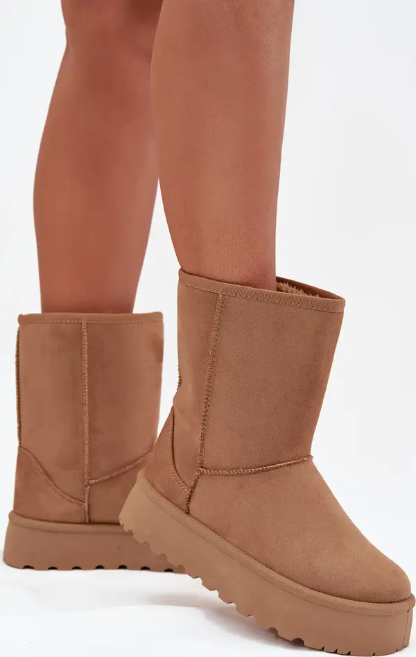 Boto Boto Дамски Снегоходки С Топло Пухче Кафяви Abrams