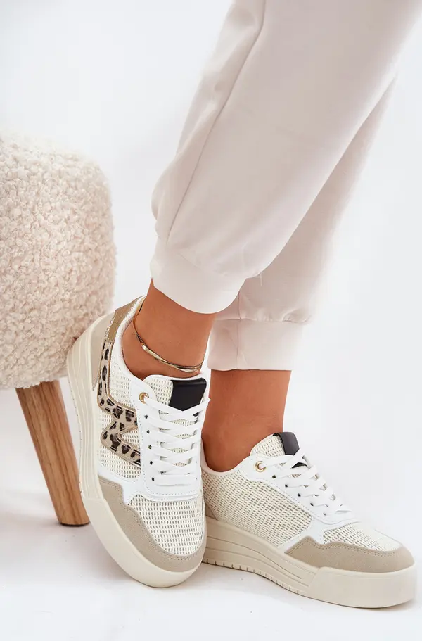 Boto Boto Дамски Спортни Обувки На Платформа Пантера Бежови Lorori