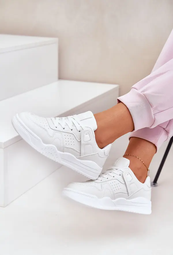 EVENTO Boto Дамски Спортни Обувки Сникърси От Еко Кожа Бели Telisiria