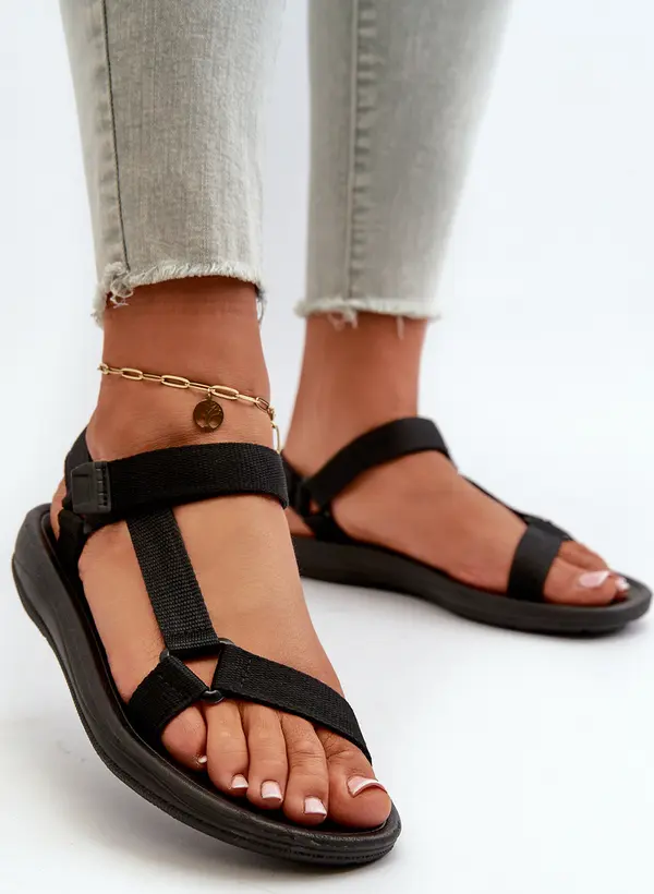 Boto Boto Дамски спортни сандали с велкро черни Вилари