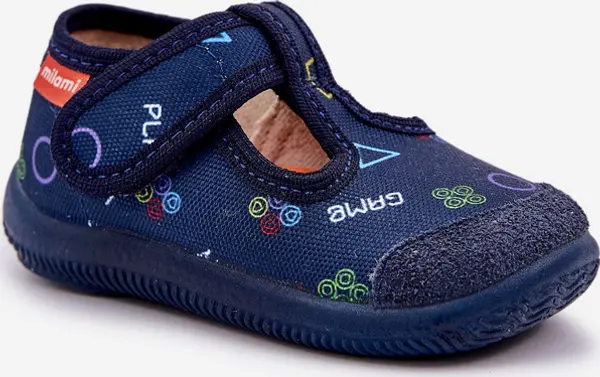 Milami Boto Детски Чехли Milami Еластични С Велкро Тъмносини Ambette