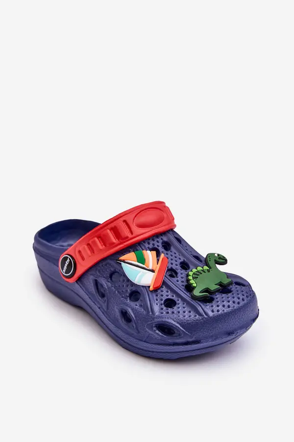 Boto Boto Детски дунапренени леки сандали Crocs тъмносини Сладкиши