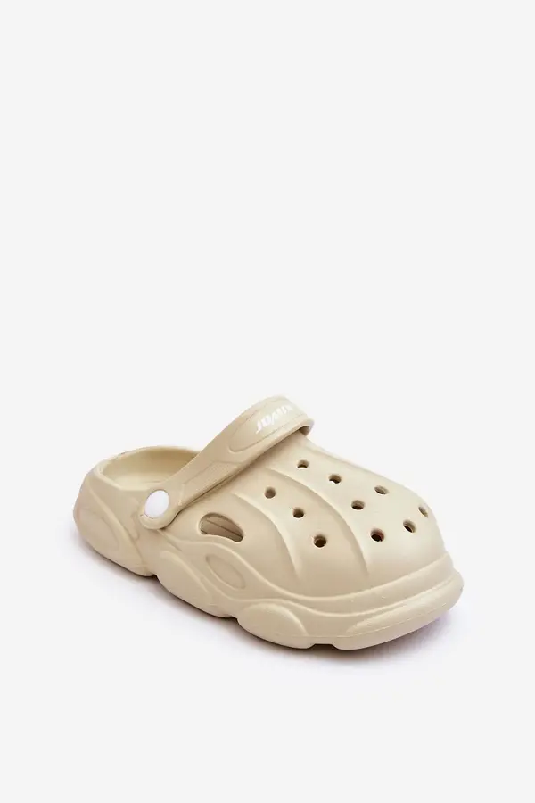 Boto Boto Детски дунапренени пантофи Crocs Beige Cloudy