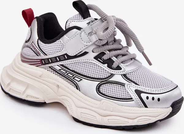 Boto Boto Детски Кецове На Дебела Подметка Сребърни Xairana