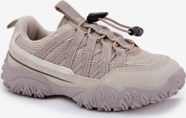 Boto Boto Детски кецове с ластик светло бежови Нанелита