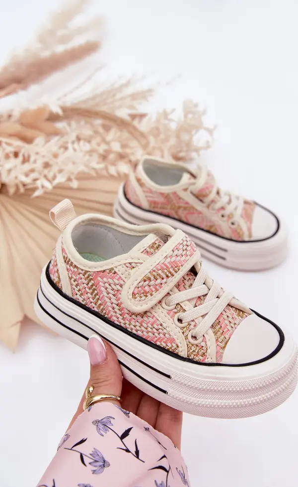 Boto Boto Детски маратонки на велкро розови Зелина