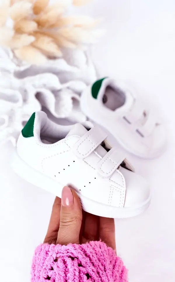 Boto Boto Детски Маратонки С Велкро Бяло-Зелена Калифорния