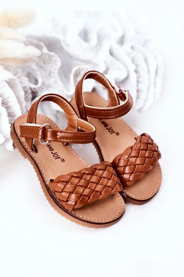 Boto Boto Детски плетени сандали Camel Bailly