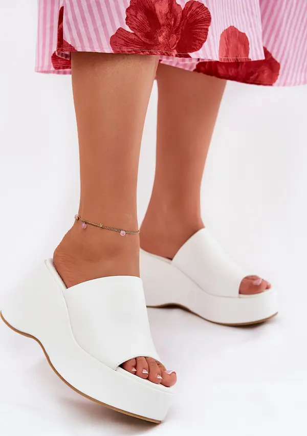 Boto Boto Еко Кожени Чевли За Жени На Платформа И Котур Бели Kisoffi