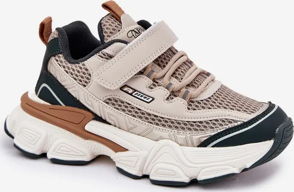 Boto Boto Кецове Спортни Обувки За Деца С Лепка Бежови Ronivelle