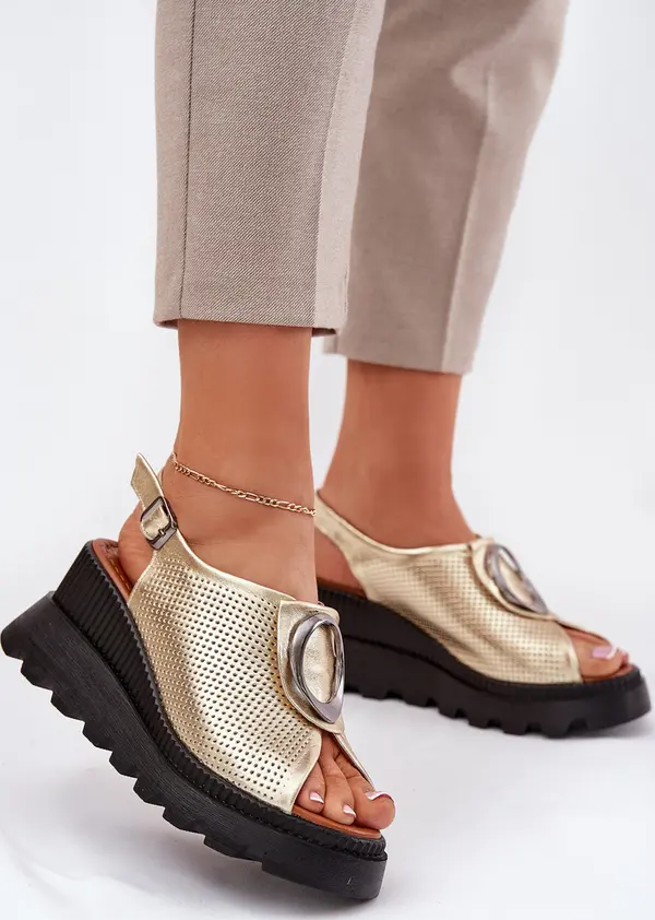 Boto Boto Кожени Дамски Сандали На Ток С Украшение Артикер