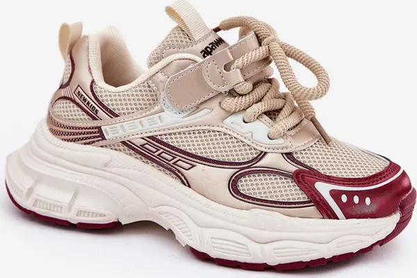 Boto Boto Леки Детски Кецове На Дебела Подметка Златни Xairana