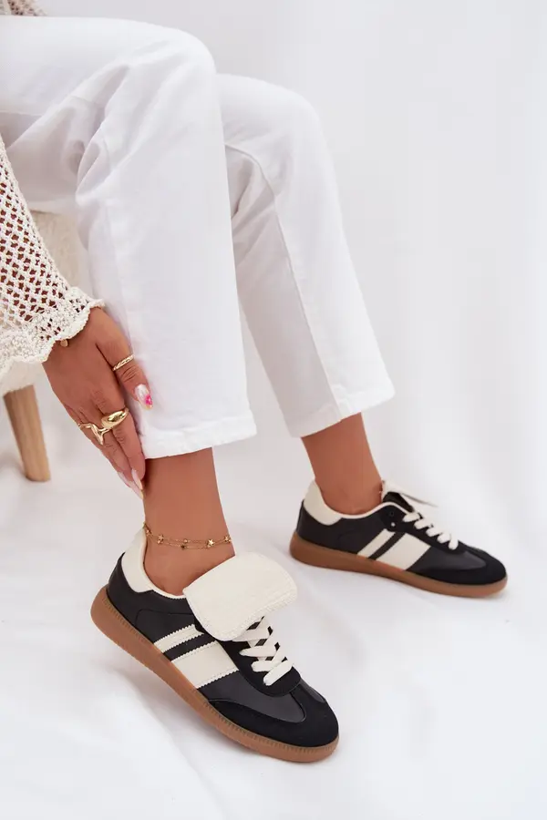 Boto Boto Ниски Дамски Кецове С Обърнат Език Черни Ardira