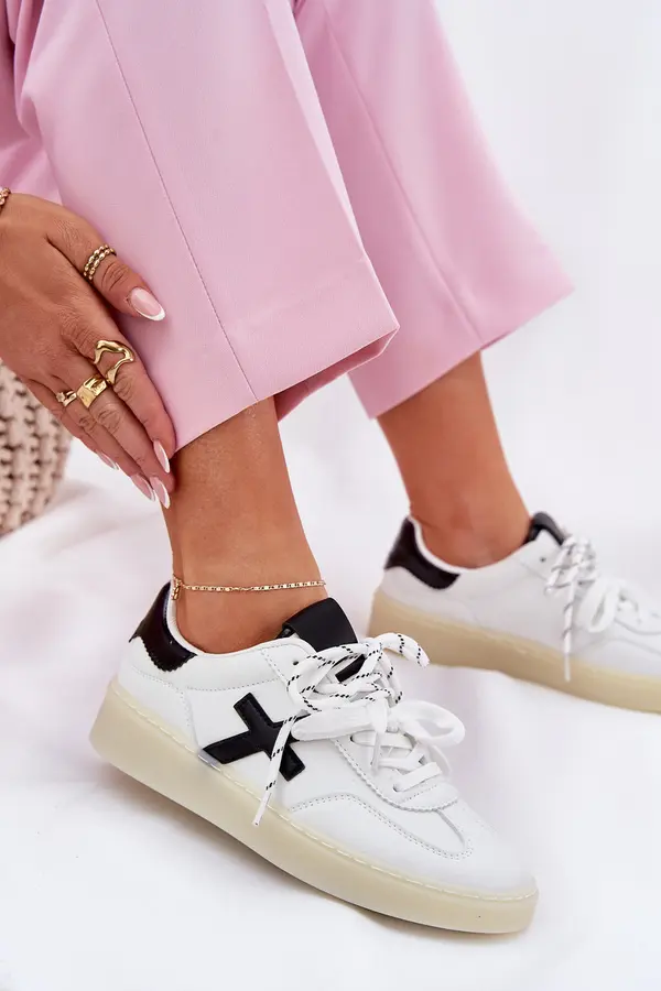 Boto Boto Ниски Дамски Спортни Обувки Бели Зелеелис