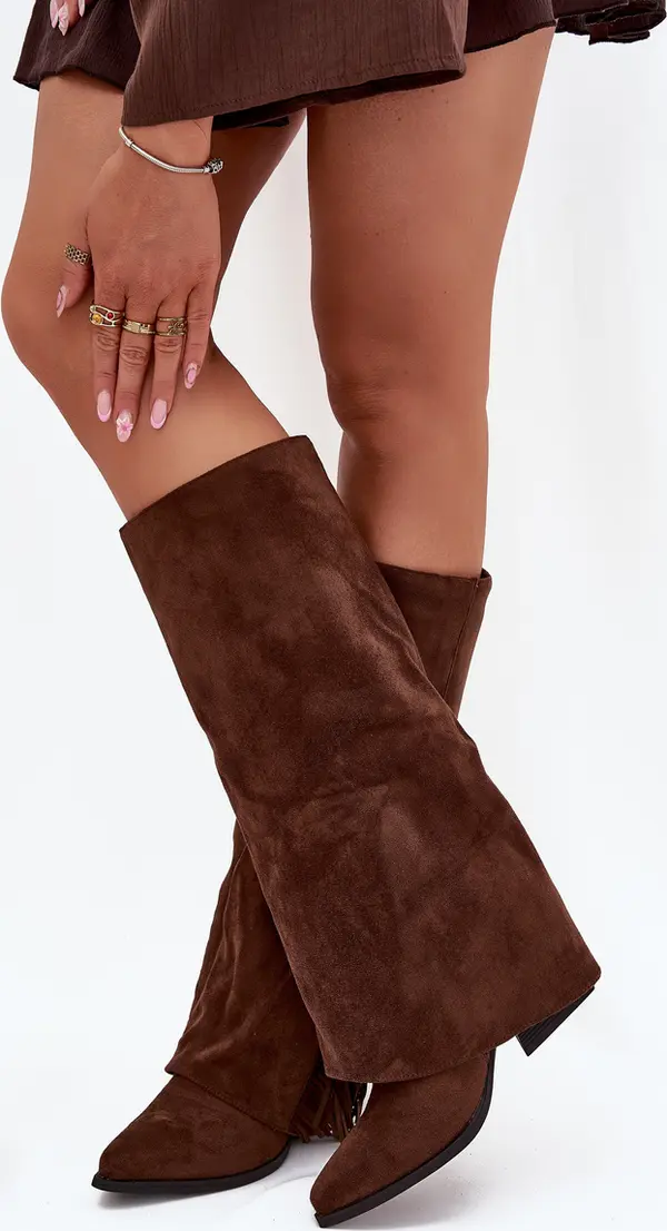 Boto Boto Обувки за жени с токчета и ресни кафяви Залия