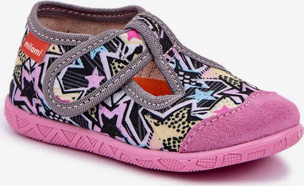 Milami Boto Сандали Милани Детски С Велкро Сиво-Розови Jasimrra