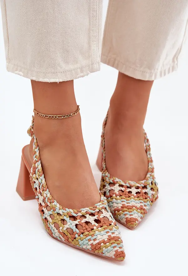 Boto Boto Сандали С Плетка На Ток Мултиколор Ебина