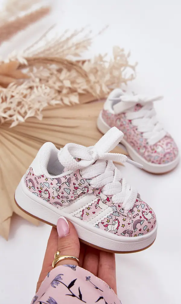 Boto Boto Спортни обувки за момичета с мотив на еднорог розови Ilana