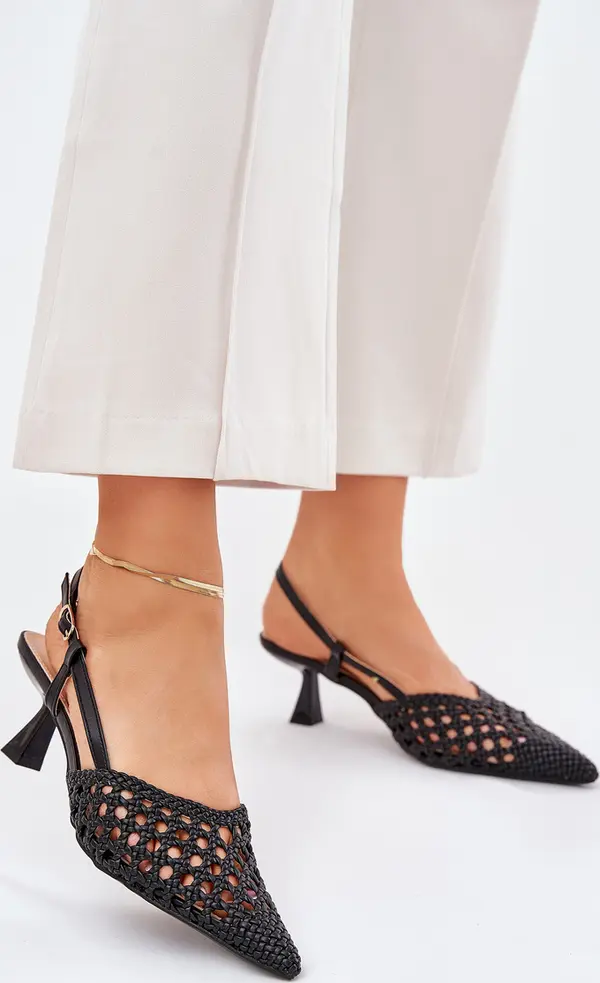 Boto Boto Токчета С Остра Чара И Открит Пета Черни Умирана