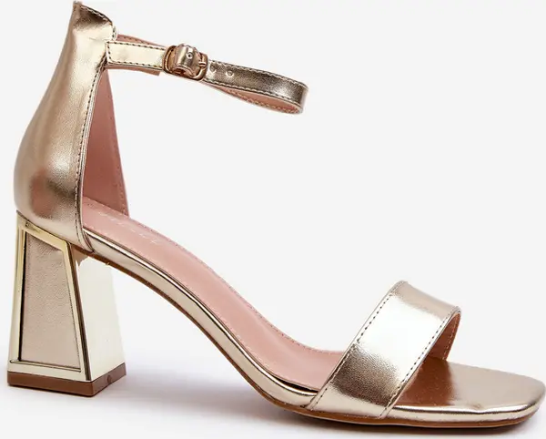 Boto Boto Златни сандали с ток Pholia