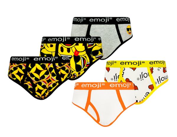 Licensed Boy's briefs Emoji 5 Pack - Frogies