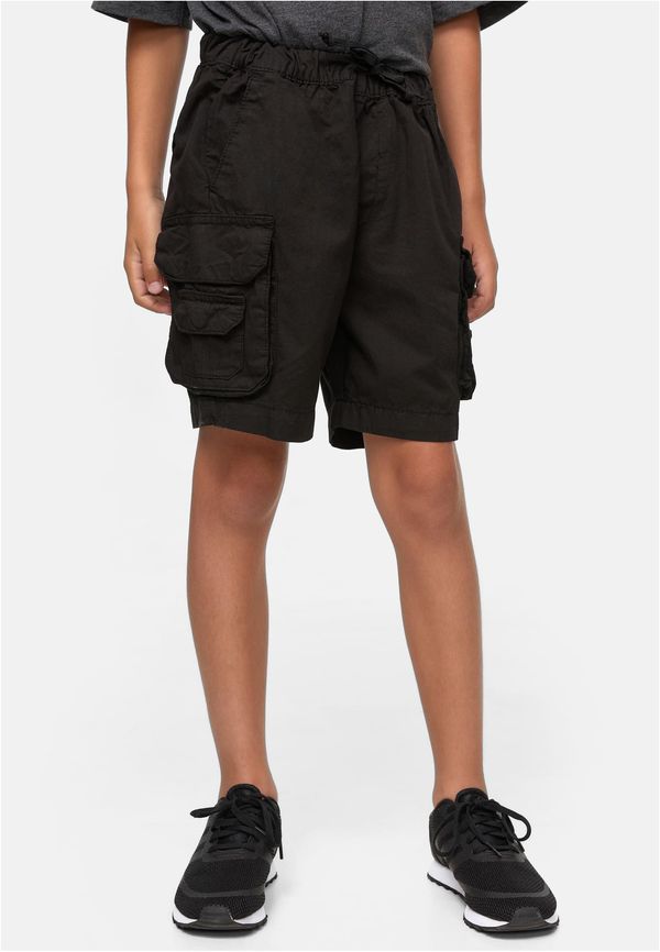 Urban Classics Kids Boys' Double Pocket Cargo Shorts Black