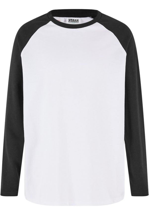 Urban Classics Boys' long-sleeved T-shirt Organic Oversized white/black