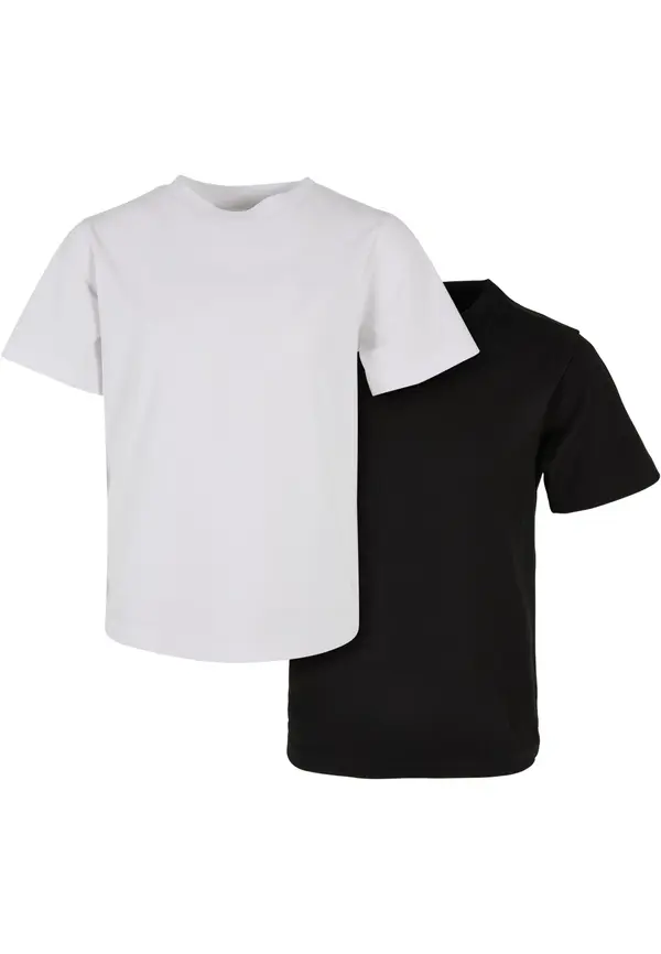 Urban Classics Boys' Organic Basic T-Shirt 2-Pack White/Black