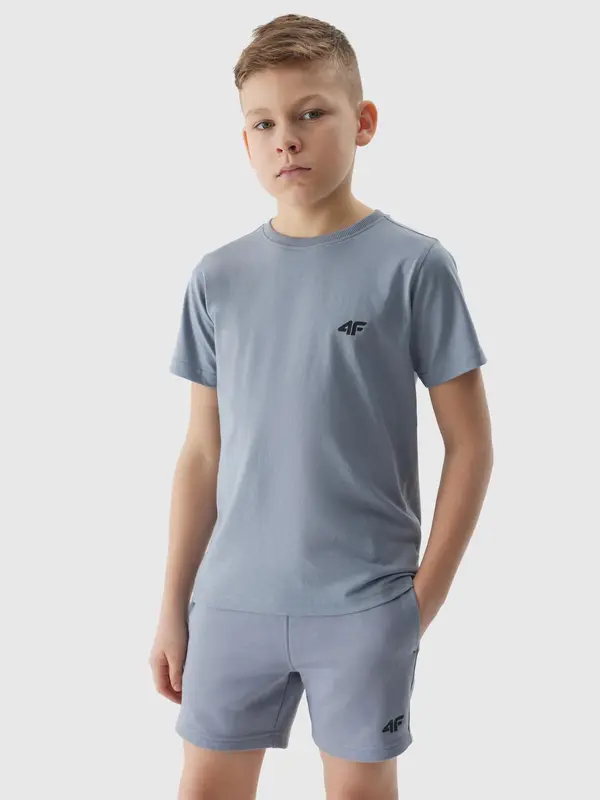 4F Boys' Plain T-Shirt 4F - Blue